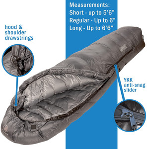 Woqi — <span class=keywords><strong>sac</strong></span> <span class=keywords><strong>de</strong></span> <span class=keywords><strong>couchage</strong></span> à trois degrés pour Camping, <span class=keywords><strong>sac</strong></span> d'extérieur léger, remplissage en duvet, pour maman, météo froid - Product Image 2