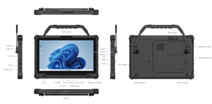 Fcc Xách Tay 14 Inch Win11 2D Máy Quét Vân Tay Công Nghiệp Máy Tính Xách Tay Máy Tính Với Xử Lý Gồ Ghề Máy Tính Bảng - Product Image 6