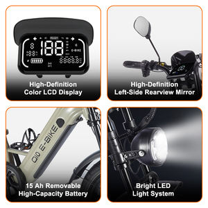 Vélo électrique à longue portée pour adultes, en alliage d'aluminium, avec moteur à moyeu arrière sans balais 250W-1000W, vélo <span class=keywords><strong>cargo</strong></span>, entrepôts UE, États-Unis, Brésil, Australie - Product Image 2