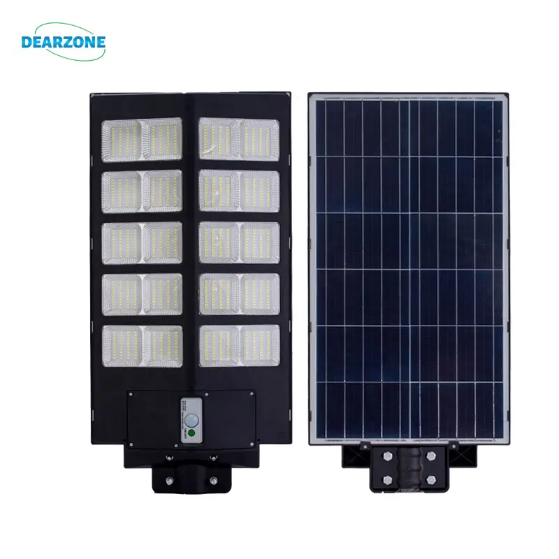 Dearzone-luces led solares de calle, cuerpo de lámpara integrada, 1000w, al aire libre