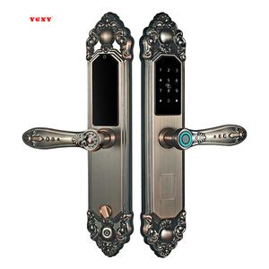 Khóa cửa thông minh sang trọng phong cách châu Âu chống nước, mở bằng vân tay, mật khẩu, chìa khóa, dành cho biệt thự, tích hợp ứng dụng Tuya - Product Image 1