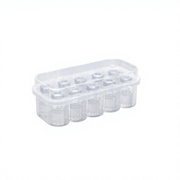 Boîte de rangement en plastique PP de qualité industrielle, empilable, rectangulaire, avec support pour logo personnalisé