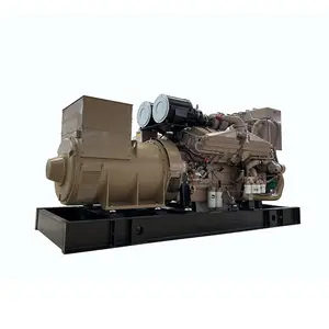 60HZ Marine Diesel Generator 900KW Permanent Magnet Generator 12 Cylinders Diesel Generators