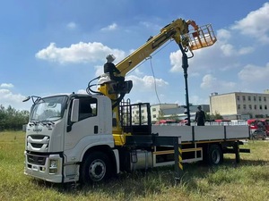 Pour Isuzu nouveau <span class=keywords><strong>camion</strong></span> lourd Diesel 8-20 <span class=keywords><strong>tonnes</strong></span> grue mobile à 360 degrés plate-forme de travail surélevée fonctions de forage complètes croisière ACC - Product Image 2