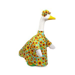 Traje de Ganso Decorativo para Porche Cuatro Estaciones: Floral de Primavera, Calabaza de Otoño, Disfraz de Navidad de Invierno, Impermeable - Product Image 3