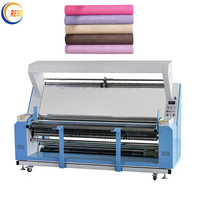 Tissu automatique professionnel de rouleau d'habillement inspectant la machine de roulement de tissu