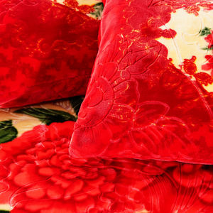 Bordado Pretty Flower Sábana plana Sábanas de poliéster de alta calidad Juego de cama bordado y fundas de almohada - Product Image 4