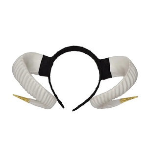 Demon Goat Sheep Horn Diadema Halloween Sheep Hair Masquerade Carnival Festival Party Cosplay Accesorios - Product Image 6