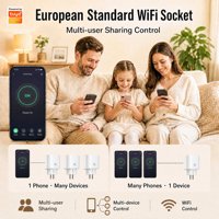 Prise intelligente Tuya WIFI Zigbee avec minuterie, contrôle par application, résistante aux hautes températures, télécommande, détection de puissance
