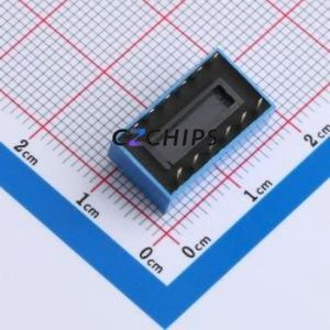 DS-6-B-T DIP Switch Through hole Component (THT),P=2.54mm Switch Flat Toggle, Raised Type Single Pole Single Throw 6 2.54mm - Product Image 2