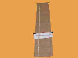 Ne pensez pas grand. Pensez grand avec nos sacs en toile de jute réutilisables et portables de taille XL avec cordon de serrage - Product Image 2