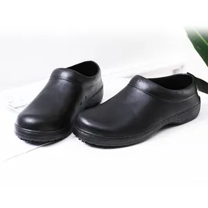 Черная эва легкая противоскользящая Водонепроницаемая дешевая защитная обувь для шеф-повара униформа для медсестер