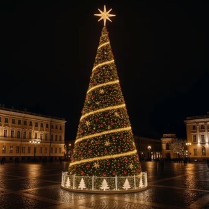 Giant Commercial <b>Artificial</b> Led Christmas <b>Tree</b> 20ft 30ft 40ft 50ft Giant <b>Outdoor</b> Lighting Large Christmas <b>Tree</b> for Mall Lanspace - Product Image 1