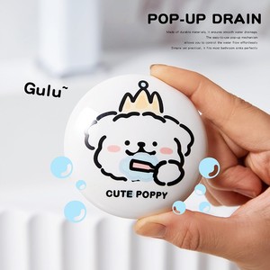 Cute Ceramic Anti Odor Floor <b>Drain</b> Plug For <b>Bathroom</b> Sink Washbasin Pop Up Core Minimalist Design - Product Image 4