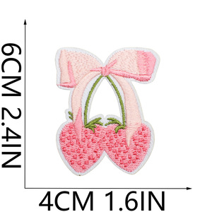 Fer sur broderie rose Saint Valentin amour coeur ours gâteau papillon Discoball Ballet mariage Patch pour les filles - Product Image 2