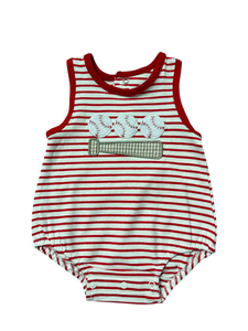 SR4151 Conjunto de pelele sin mangas con estampado de peces azules para bebés y niños, venta al por mayor, pelele para niña - Product Image 2