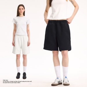 Shorts de survêtement décontractés en gros pour hommes, couleur unie, coton, taille élastique, style streetwear, nouveauté, pour le basketball et le sport - Product Image 4