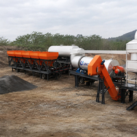 Usine de mélange d'asphalte portable unique fabriquée en Chine, usine d'asphalte mobile, mélangeurs d'asphalte à tambour