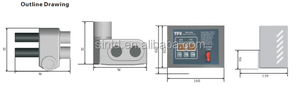 Controlador de flujo de succión proporcional de válvula solenoide SINTD CE <span class=keywords><strong>para</strong></span> máquinas de moldeo por inyección de la industria del plástico - Product Image 5