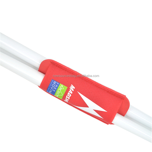 Soporte de esquí de 55*135mm, venta al por mayor, Herramienta de sujeción de manga de esquí nórdica personalizada, correa de tubo de esquí con gancho y bucle - Product Image 3