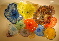 Offre Spéciale 100% Plaques de verre faites à la main Applique murale Plaques de verre en forme de fleur de Murano