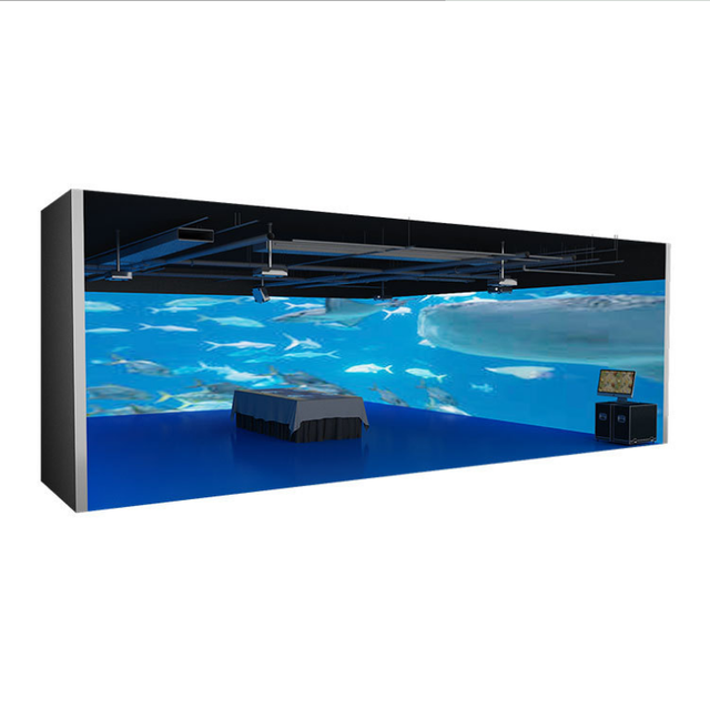 Immersive 3D Holographic Display Projector Projection Screen Interactive Games Wall Customized Size Multiple Players Dining
