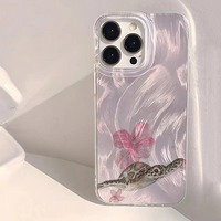 Coque de téléphone portable en soie argentée à motif floral étoile de mer Big Fish pour iPhone 8 X Xr Xs Max 13 14 15 16 17 18 Pro Max