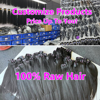 Extensiones de Cabello Humano Virgen Vietnamita al por Mayor 12A 15A, Ondulado Natural con Cutícula Alineada, Doble Trama a Máquina, Paquete de Alta Calidad