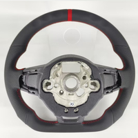 Volant de direction de voiture à fond plat pour VW Golf 6 7 Jetta GTI Polo CC Passat Tiguan Sharan Scirocco Sport, en stock aux États-Unis