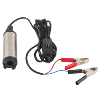 Pompe à huile électrique submersible portable 12V DC en acier inoxydable OEM pour transfert de carburant diesel et d'eau avec pinces de batterie 1KW