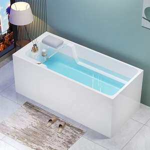 Baignoire chauffante intelligente thermostatique intégrée <span class=keywords><strong>sans</strong></span> joint en acrylique, petite, autonome, pour la maison, directement de l'usine, personnalisable - Product Image 2