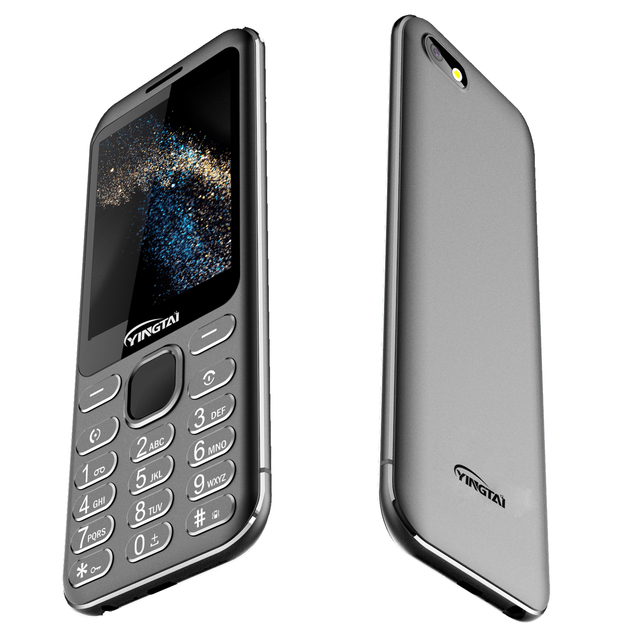 Hot Selling Item OEM Dual Sim 2.8 Inch Display Metal Design Plating Keypad Cell Phones 2G Feature Mobile Phone