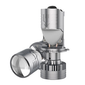 Phare Bi-LED 120W Super Lumineux <span class=keywords><strong>12000</strong></span> <span class=keywords><strong>Lumens</strong></span> Lentille T90 Projecteur Mini Direct Usine H4 Température de Couleur 6500K 12V Nouveau - Product Image 1
