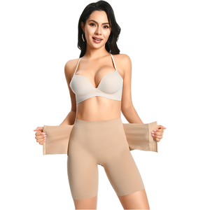 OuGemei High Waist Seamless Body Shapers Abdominal Slimming Control Panties Wholesale Tummy Control Shorts