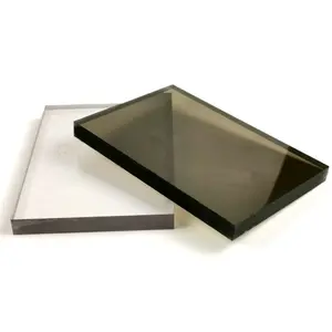 Lámina de policarbonato antiuv sólida Makrolon, placa de luz solar de policarbonato plano de construcción, precio