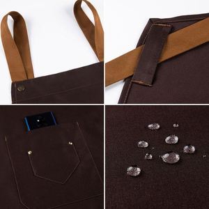 Tabliers de cuisine ajustables pour femmes avec logo en coton, tablier de cuisine personnalisé imprimé - Product Image 2