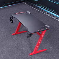 Bureau de jeu simple en forme de L en métal, Design moderne, bon marché, Table de jeu Durable, pour adulte, vente en gros