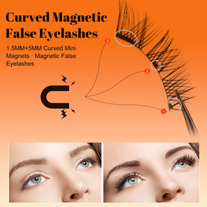Cils magnétiques souples en gros avec applicateur, cils artificiels à bande complète personnalisés OEM, cils magnétiques naturels, marque privée - Product Image 2