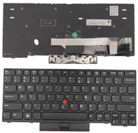 Keyboard Baru Asli Dengan Lampu Latar untuk Thinkpad X280 YOGA X395 X390 X13 L13 A285 Keyboard Notebook Dengan Tombol Pointer