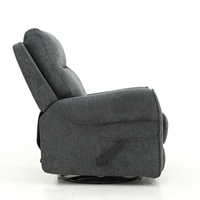 Fauteuil inclinable manuel en tissu moderne Geeksofa avec fonction de bascule, pivotant et massage pour le salon