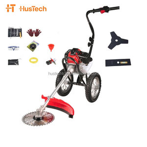 Débroussailleuse à essence industrielle sans fil 52cc 2 temps avec roues - Product Image 2