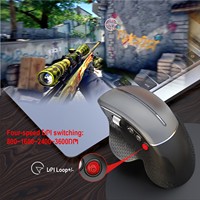 2.4G Draadloze Zijrolmuis Verticale Gaming Muis Voor Gamer 3600 Cpi Ergonomische Muizen Voor Computer Laptop