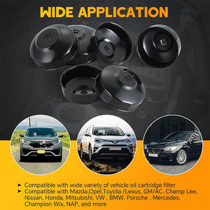 Jeu de clés à douille universelles 15 pièces en acier au carbone pour bouchon de <span class=keywords><strong>filtre</strong></span> à <span class=keywords><strong>huile</strong></span>, avec entraînement 3/8 pouce et douilles 14 pièces, moulées par soufflage - Product Image 5