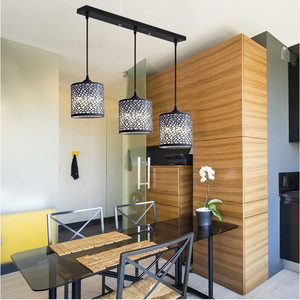 Minimalist Three Head Pendant <b>Light</b> <b>Led</b> Round E26 Home Ceiling Lamp For Dining Room <b>Bar</b> Counter Lighting - Product Image 4