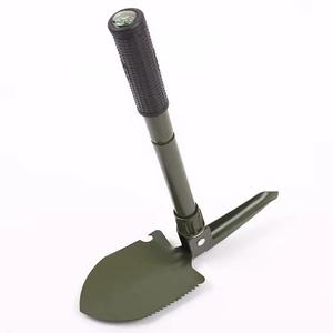 Outil de nettoyage de jardin extérieur, pelle à neige, pelle pliable multifonctionnelle portable pour la survie en camping avec poignée et boussole - Product Image 1