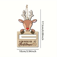 Porte-argent en bois MM pour Noël, pince à carte-cadeau pour sapin de Noël, cadeaux de fête, cadeaux de fin d'année, vente en gros d'usine