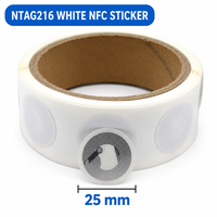 Sofort Lieferbar Wasserdichter NFC RFID Aufkleber NTAG213/215/216 13,56MHz Passiver Klebechip-Tag für Mobile Mitgliedskarten Hotels