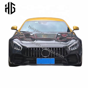 Actualización Facelift <span class=keywords><strong>GTR</strong></span> estilo faldones laterales delanteros guardabarros parachoques trasero montaje parrilla cuerpo Kit para <span class=keywords><strong>Mercedes</strong></span> Bens <span class=keywords><strong>AMG</strong></span> a <span class=keywords><strong>GTR</strong></span> Bodykit - Product Image 2