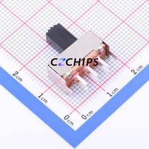 SS-22F06-G090 Slide Switch Through hole Component (THT) Switch Double Pole Double Throw Rectangle Pin Header PC Pin 17mm - Product Image 2