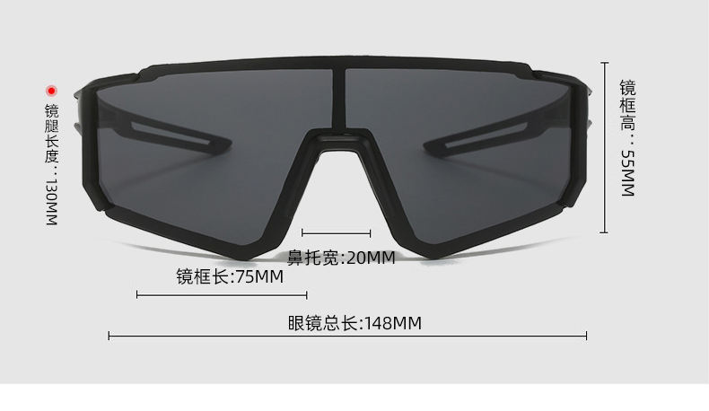 Latest Dazzling Outdoor Designer Futuristic UV400 Sports Glasses Custom Logo for Cycling Sports Glasses Sunglasses